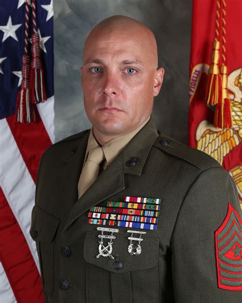 Sergeant Major Justin L Stokes 1st Marine Division Leaders
