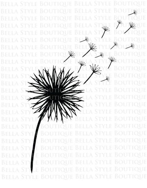 Free flat dandelion icon of all; Pin on SVG Cut Files