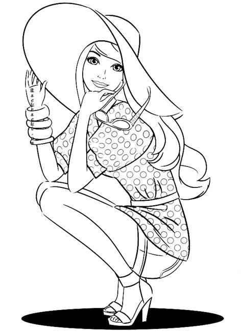 Barbie Fashion Coloring Pages Barbie Coloring Pages P Ginas Para