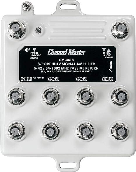 Channel Master CM3418 Amplificadores de señal de TV Blanco Amazon