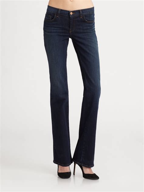 J Brand Mid Rise Slim Bootcut Jeans In Blue Lyst
