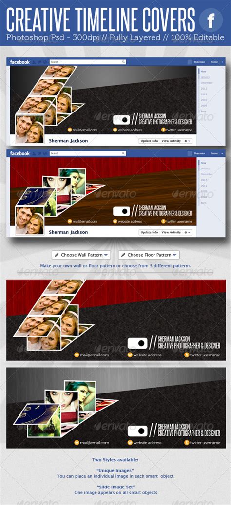 Creative Facebook Timeline Covers By Shermanjackson Graphicriver