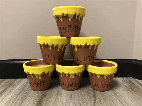 Ceramic Honeyhunny Pot Winnie The Pooh Themefavors Etsy In 2020