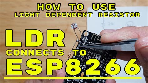 HOW TO CONNECT ESP8266 NODEMCU TO LDR LIGHT DEPENDENT RESISTOR SENSOR