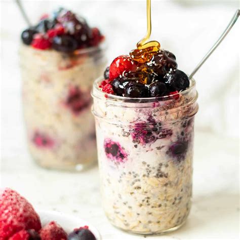 Overnight Oats With Frozen Fruit Recipe Chenée Today