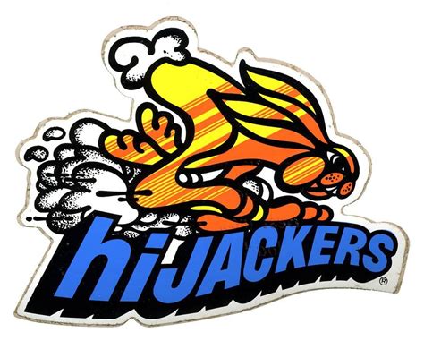 HiJackers Vintage Racing Logo Decal Painted Letters Painted Signs