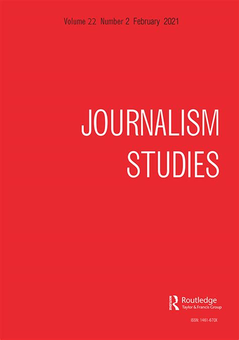 Journalism Studies Vol 22 No 2