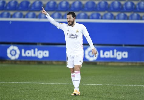 Watch Eden Hazard Nets First Real Madrid Goal Of 2021 Football España