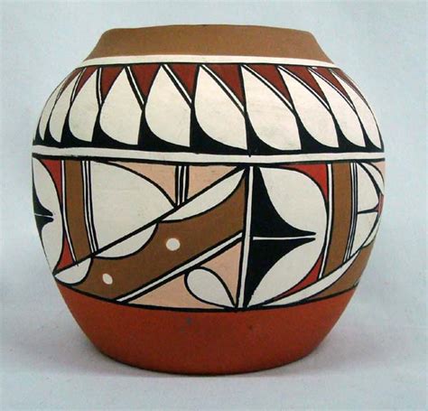 Native American Isleta Pueblo Pottery By Lucero