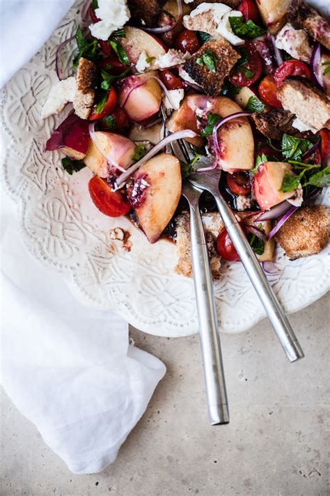 Peach Panzanella Salad — Gather A Table