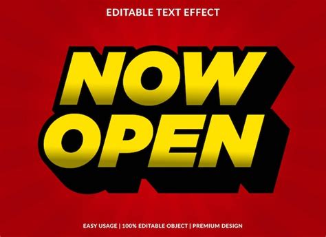 Premium Vector 3d Bold Text Effect Template