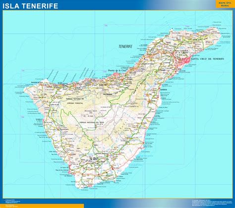 Tenerife is the largest of the canary islands and is a great place to travel. Mapa Tenerife | Mapas Murales de España y el Mundo