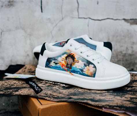 Anime One Piece Merch Custom Hand Painted Sneakers Nike Air Etsy