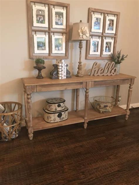 Everett Foyer Table Natural Wood By World Market Rustic Home Decor
