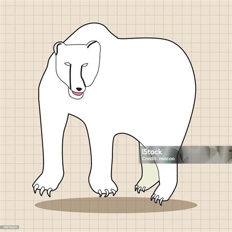 Stock Ilustrace Zvířecí Lední Medvěd Kreslené Tématové Prvky Stáhnout