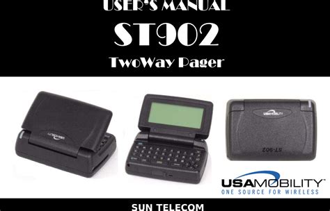 Hoseotelnet St902 Two Way Pager User Manual