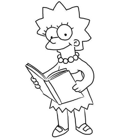 Lisa Simpson Coloring Pages Coloring Pages Bart And Lisa Simpson
