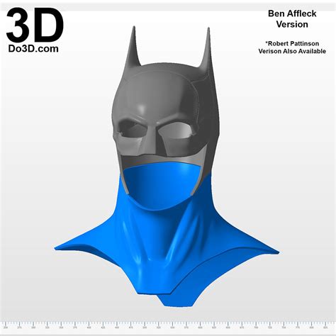 3d Printable Model Batman 2021 Cowls Armors For Robert Pattinson And