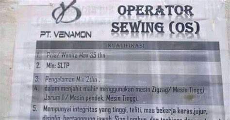 Loker terbaru untuk sma smk di bandung dengan tingkat produksi dan kinerja penjualan yang tinggi arutmin berhasil menunjukkan peningkatan pesat selama 20 tahun. Lowongan Kerja PT Venamon Bandung Terbaru 2020 ...