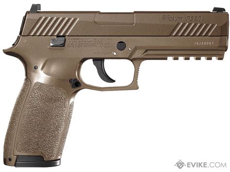 Sig Sauer P320 Co2 Powered Blowback Air Pistol Color Coyote Tan