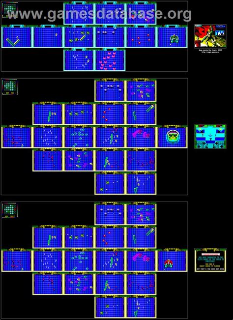 Smash T V Sega Master System Artwork Map