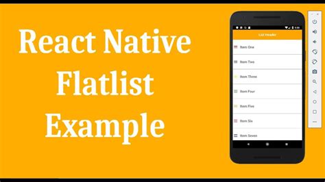 React Native Flatlist Example Rendering Simple List YouTube