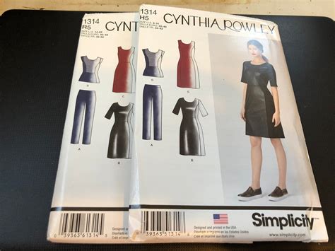 simplicity pattern 1314 ms cynthia rowley dress or top with etsy uk
