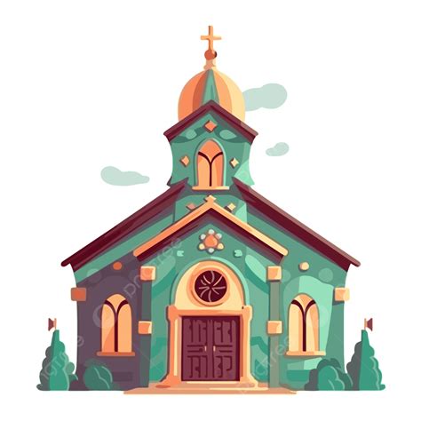 Clipart Gereja Gambar Vektor Gereja Kartun Gereja Clipart Kartun Png