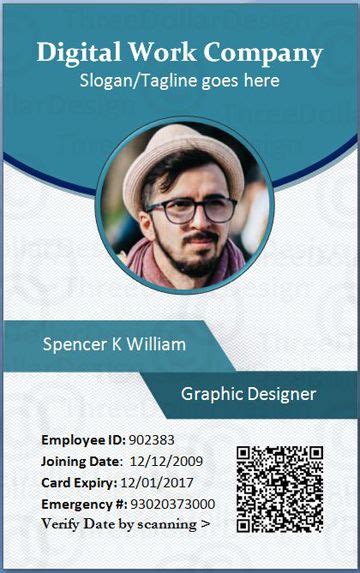 You can begin by choosing a microsoft office business card template that mirrors your association best and reach a lie alongside of altering in it. Employee card format in word | Employee id card, Employees ...