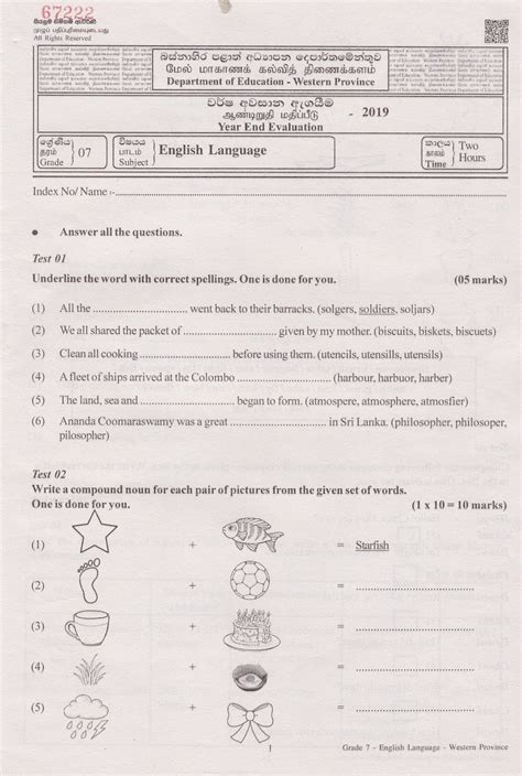 Grade 08 History 3rd Term Test Paper With Answers 2019 Sinhala Medium