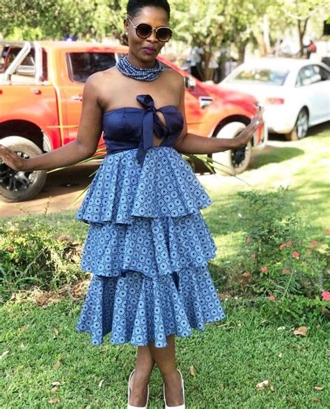 Beautiful Shweshwe Dress Designs For Women African10
