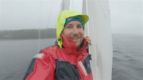Sailing On Tobins Alberg 37 In The Rain Sailing Nova Scotia Youtube