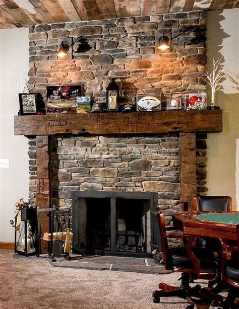 80 Incridible Rustic Farmhouse Fireplace Ideas Makeover 40 Rustic