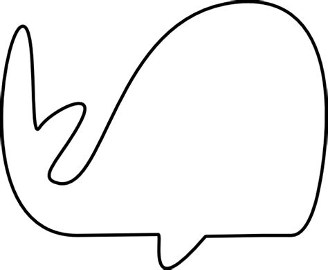 Skinny Outline Whale Clip Art At Vector Clip Art Online