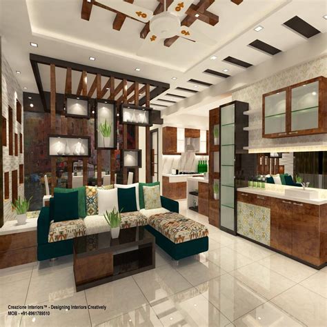 2bhk Flat Interior Merlin Residency Rajarhat Kolkata Creazione