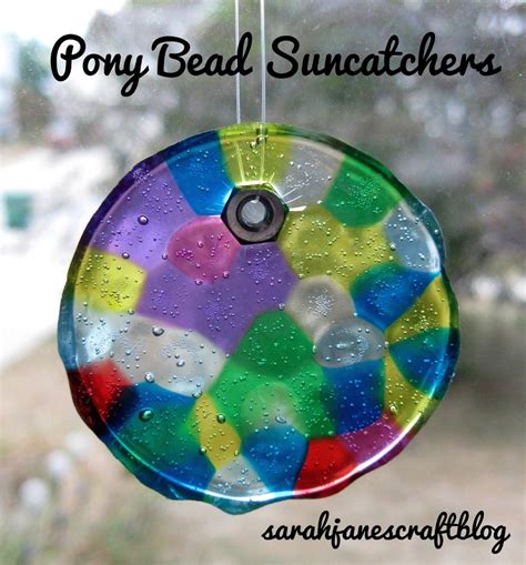 Plastic Pony Bead Suncatchers Melted Bead Crafts Plastic Bead Crafts