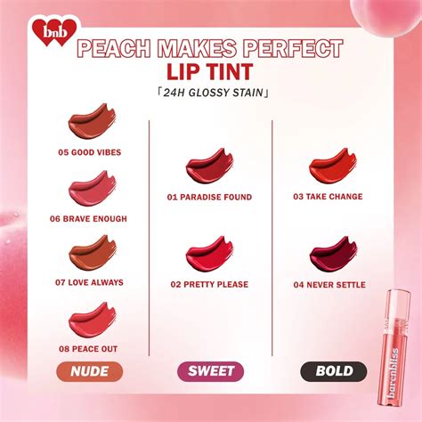 Barenbliss Peach Makes Perfect Lip Tint Peace Out Raena Beauty