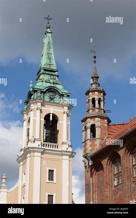 Baroque Tower Of The Holy Spirit Church And Gothic Turret Of The Old