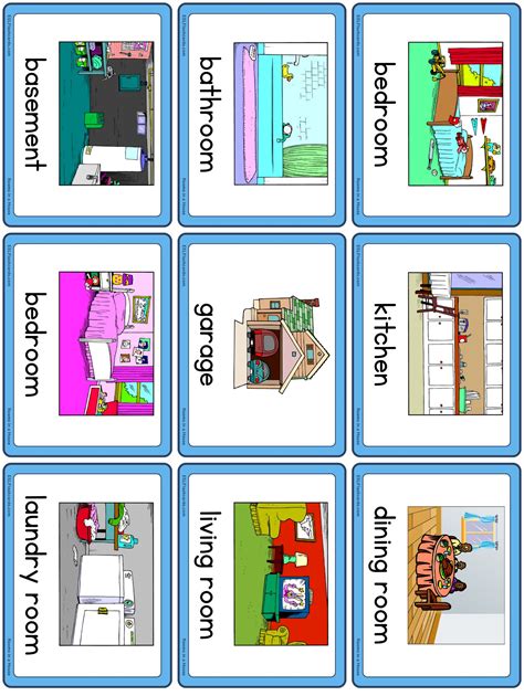 Rooms In A House Esl Flashcards