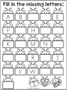 alphabet worksheets  activities    lesson tpt