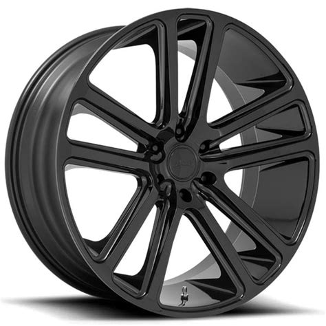 22 Dub Wheels Flex S256 Gloss Black Rims Dub098 3