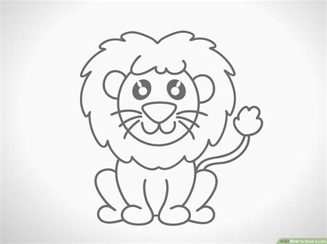 How To Draw A Lion Face Easy For Kids How To Draw A Lion For Kids