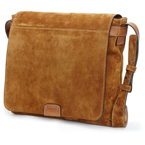 Frye Chris Suede Messenger Bag 460 Liked On Polyvore Featuring Mens