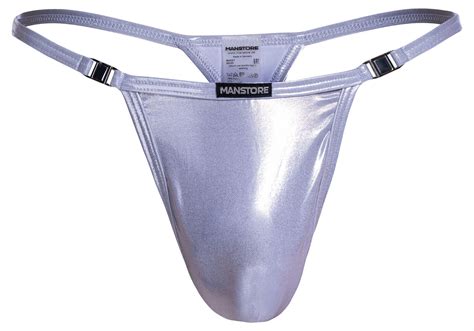 Manstore M2057 Nightclub Stripper String Mens Underwear Thong Brief Shiny Clips £3150