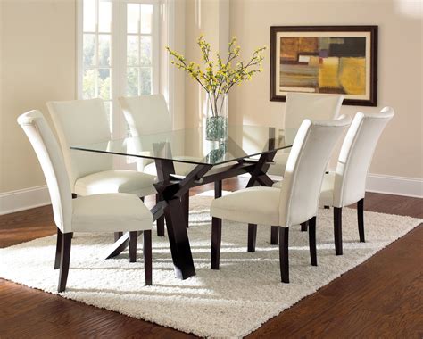 Dining Room Sets Glass Table Tops Photos Cantik