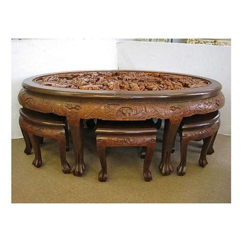 Image Of Carved Chinese Tea Table Set Chinese Tea Room Chinese Tea Set