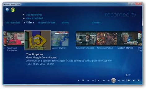 Startup Customizations For Media Center In Windows 7