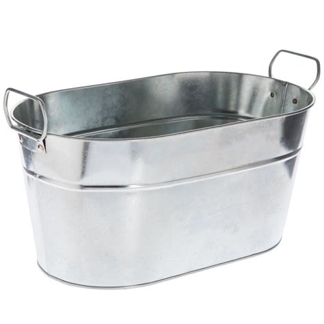 Galvanized Oval Metal Container Hobby Lobby 1393693