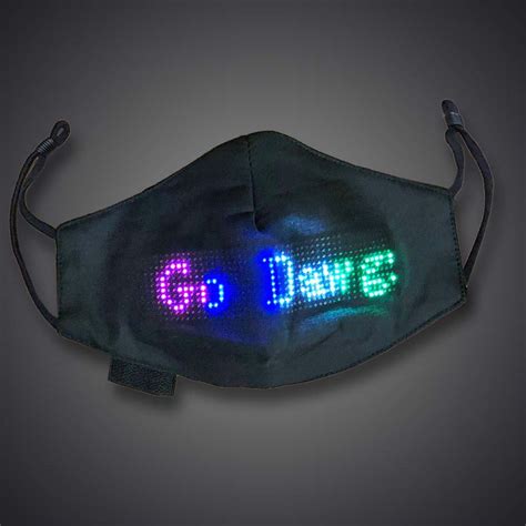 Led App Controlled Programmable Face Mask With Usb Charger