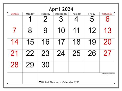 Calendar April 2024 Visibility Ss Michel Zbinden Us